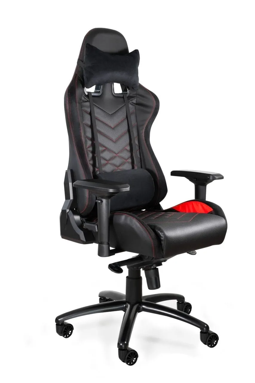 Fotel gamingowy, biurowy, dynamiq V3, czarny, czerwony