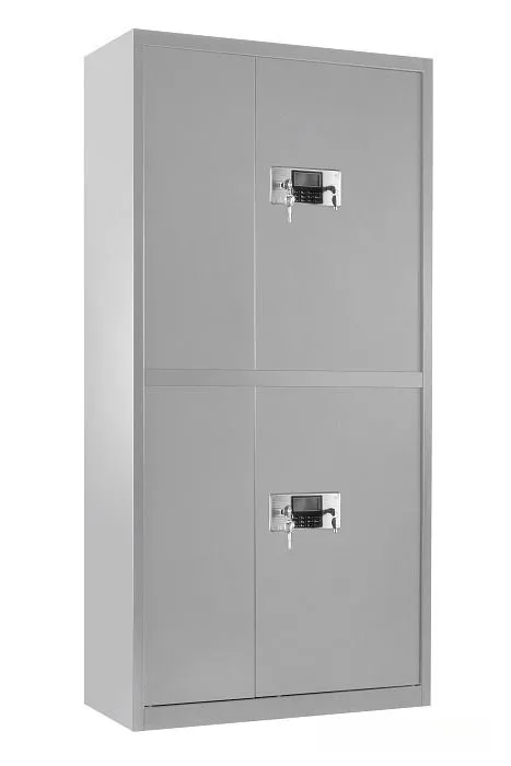 Duża szafa biurowa, 90x40x185 cm, szary