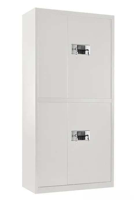 Duża szafa biurowa, 90x40x185 cm, biały