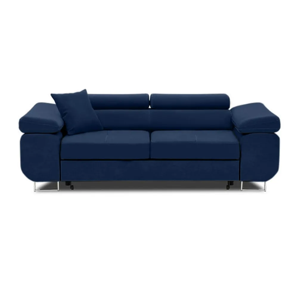 Rozkładana sofa, Bellezza, 209x100x87 cm, granatowy