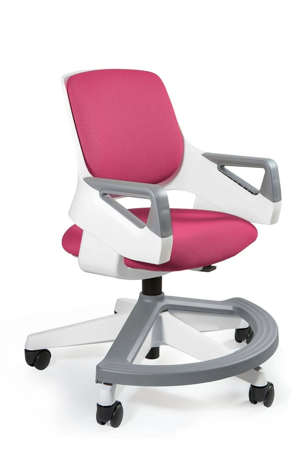 Fotel do biurka, dziecięcy, ergonomiczny, Rookee, magenta