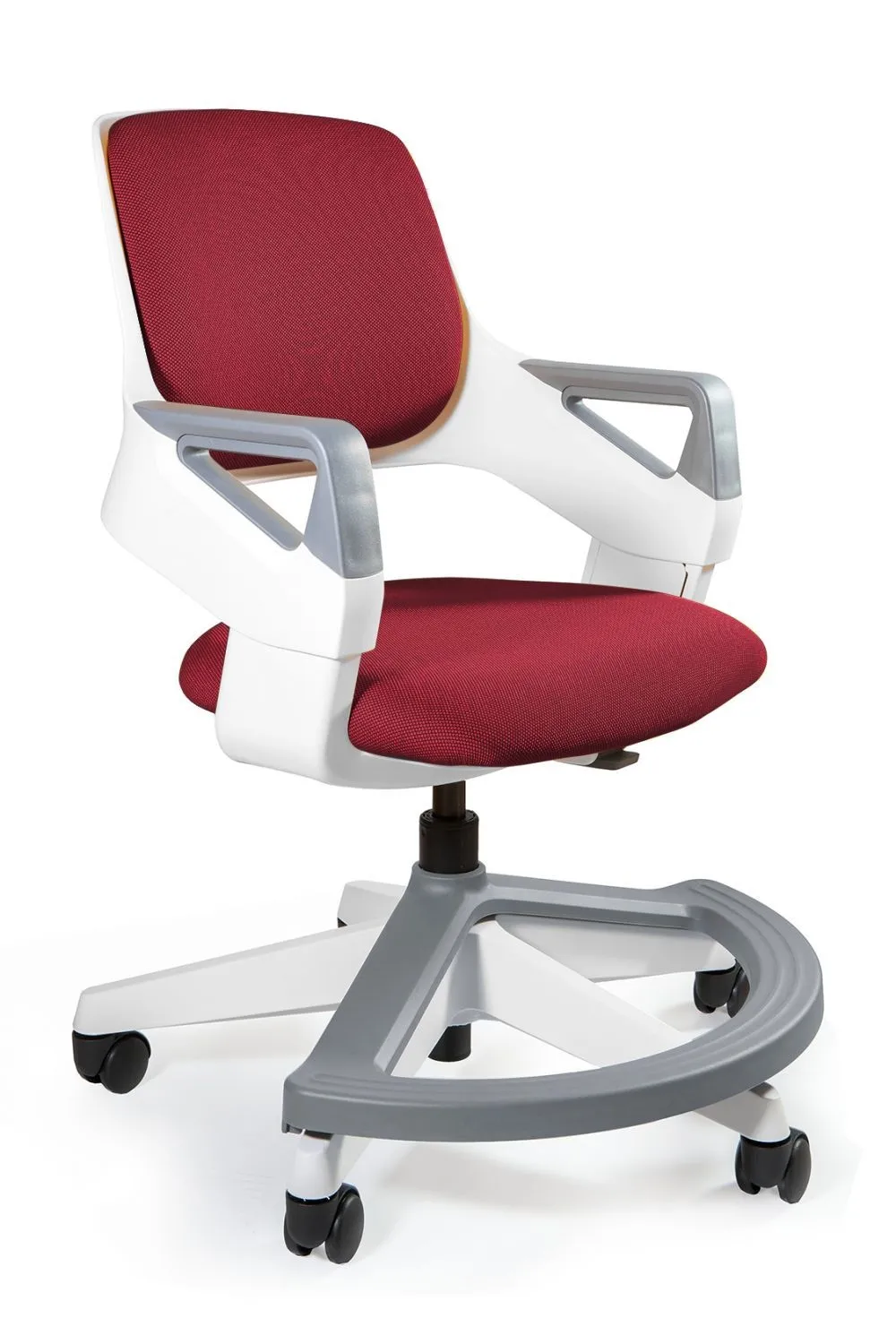Fotel do biurka, dziecięcy, ergonomiczny, Rookee, deepred