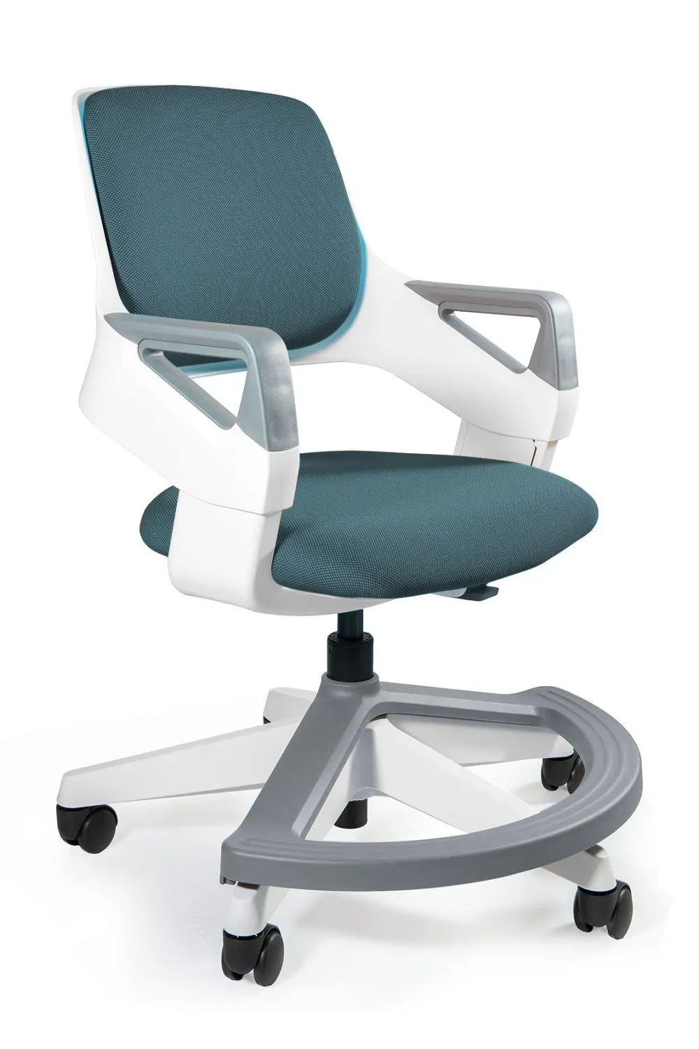 Fotel do biurka, dziecięcy, ergonomiczny, Rookee, steelblue