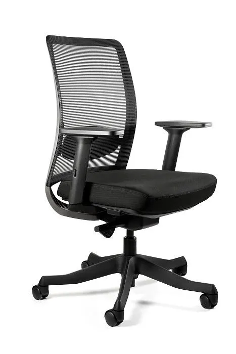 Fotel biurowy, gabinetowy, Anggun M, czarna siatka