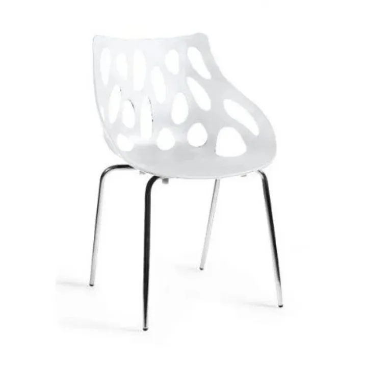 Krzesło do jadalni, salonu, nowoczesne, area, biały