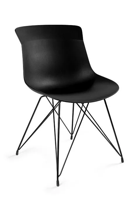 Krzesło do jadalni, salonu, easy b, kolor czarny