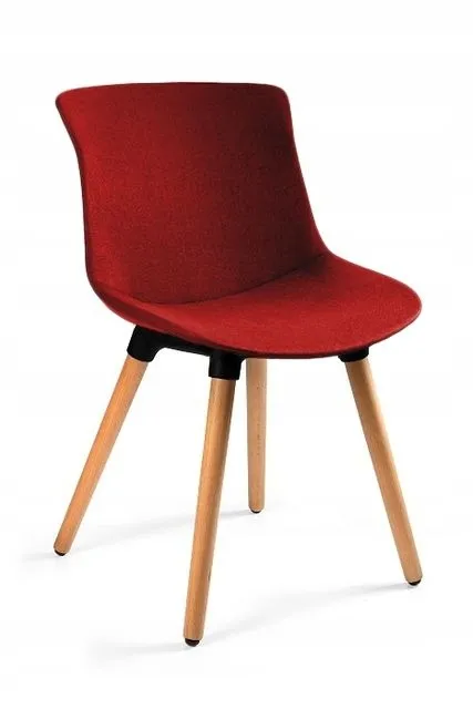 Krzesło do jadalni, salonu, easy mr, kolor czerwony