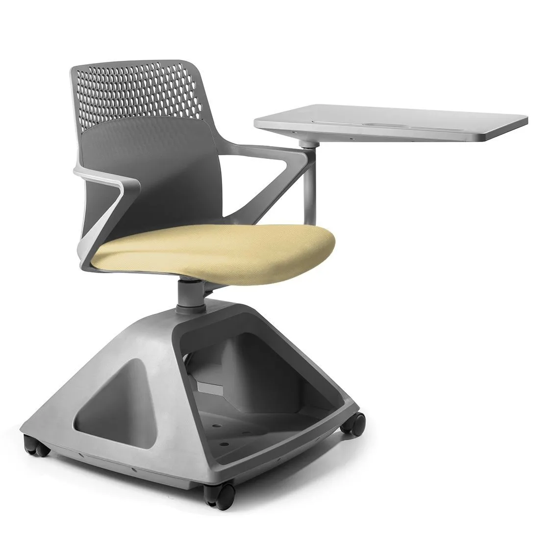 Nowoczesny fotel obrotowy, Rover 2, 60x83x87 cm, buttercup