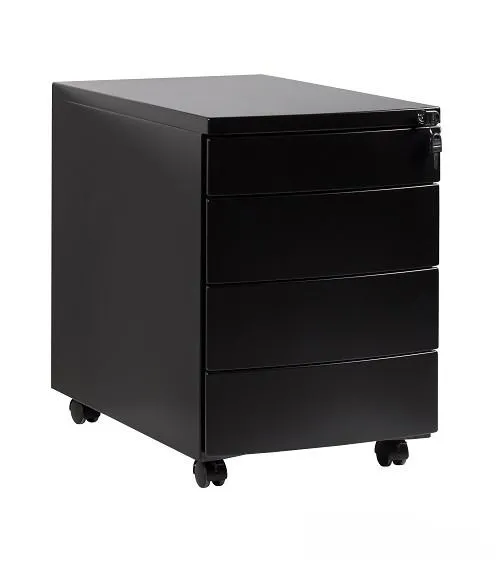 Kontenerek pod biurko, 39x56x55 cm, czarny