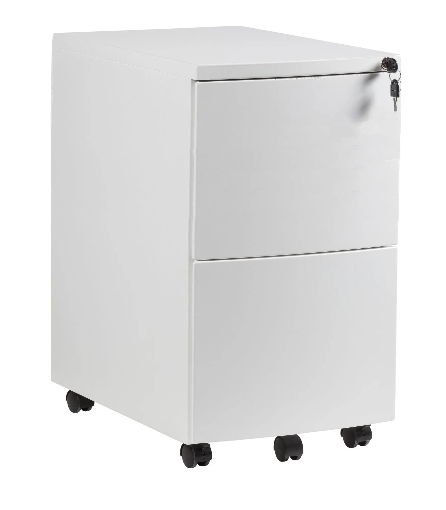 Kontenerek, szafka biurowa, 39x56x69 cm, biały