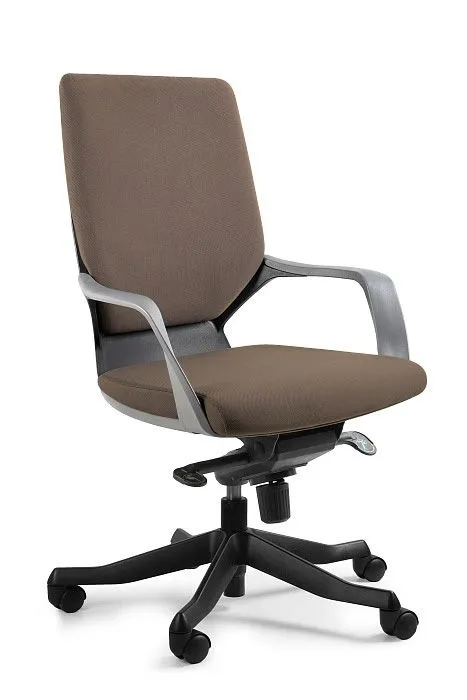 Fotel biurowy, obrotowy, Apollo M, czarny, taupe