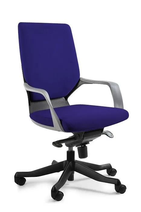 Fotel biurowy, obrotowy, Apollo M, czarny, navyblue