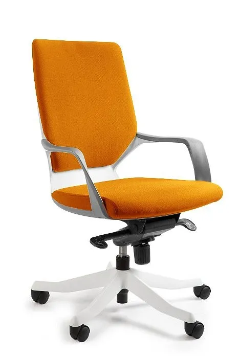 Fotel biurowy, obrotowy, Apollo M, biały, mandarin