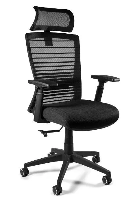 Fotel ergonomiczny, biurowy, Exeter, czarny