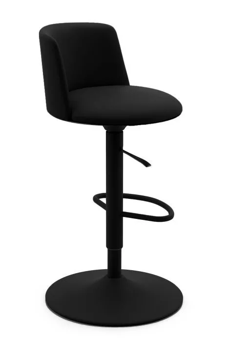 Hoker barowy, obrotowe siedzisko, Noho, czarny