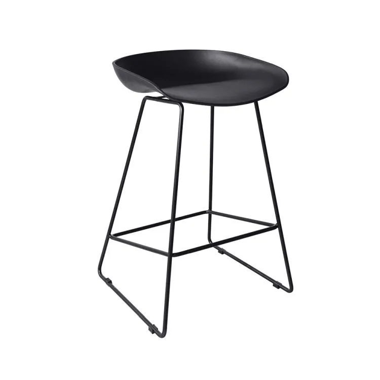 Krzesło, hoker do wyspy kuchennej, Club, czarny