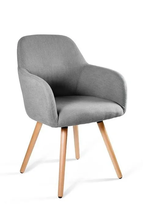 Krzesło do salonu, jadalni, Line, jasny szary