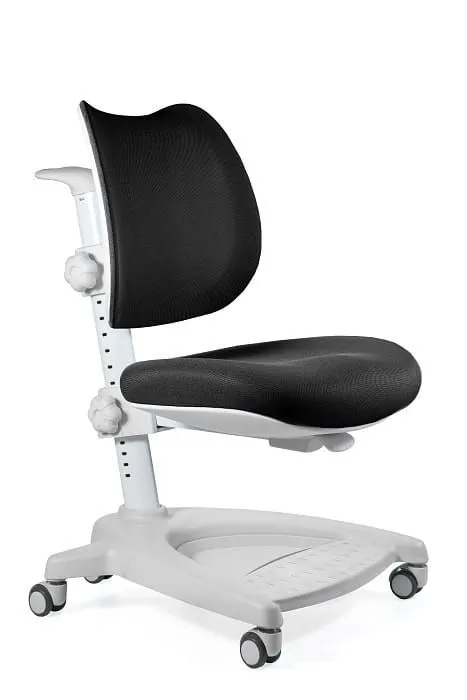 Fotel dziecięcy, materiałowy, ergonomiczny, Snoopy, szary