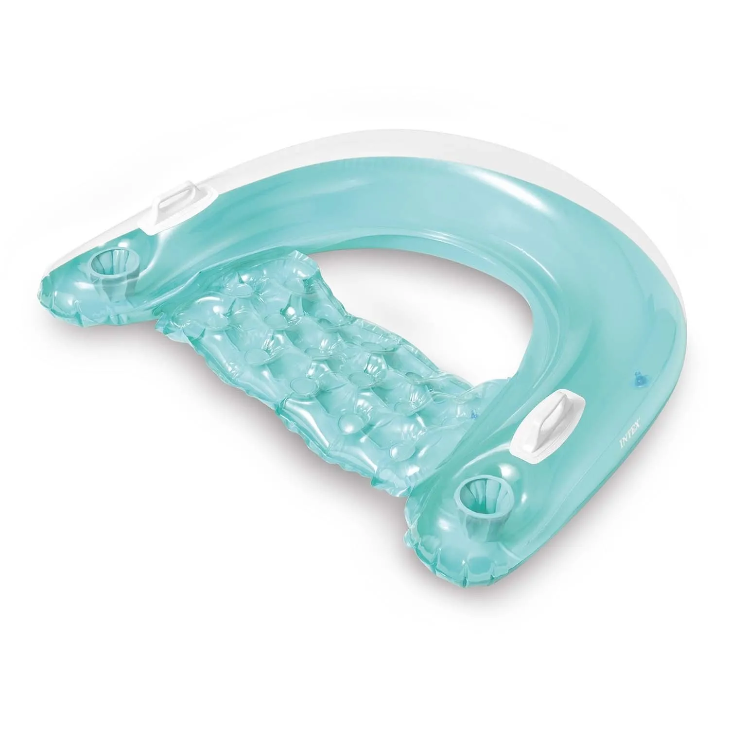 Fotel do pływania z uchwytami, Intex, 147x99 cm, niebieski