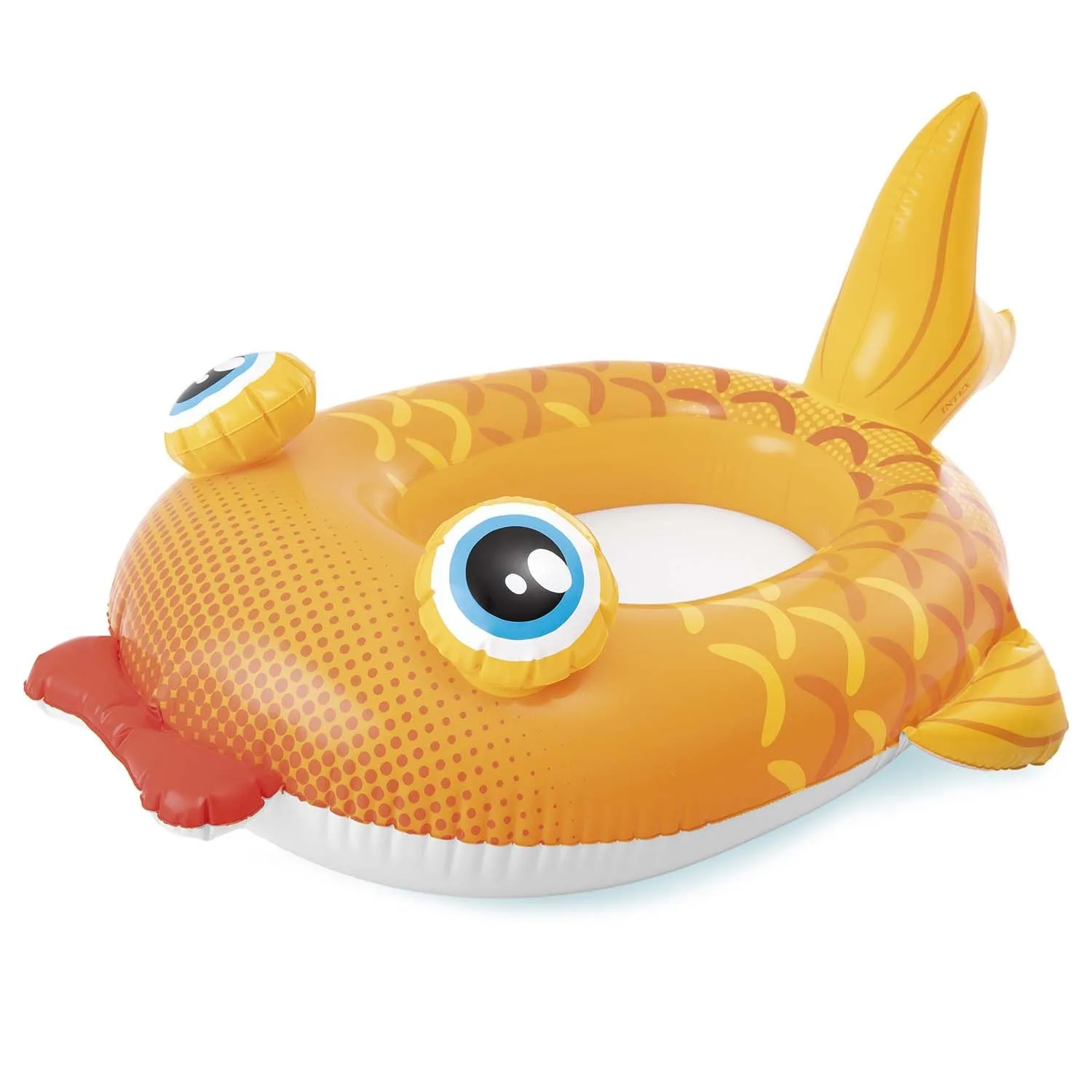 Pontonik dmuchany na plażę, złota rybka, Intex, 107x69 cm, żółty