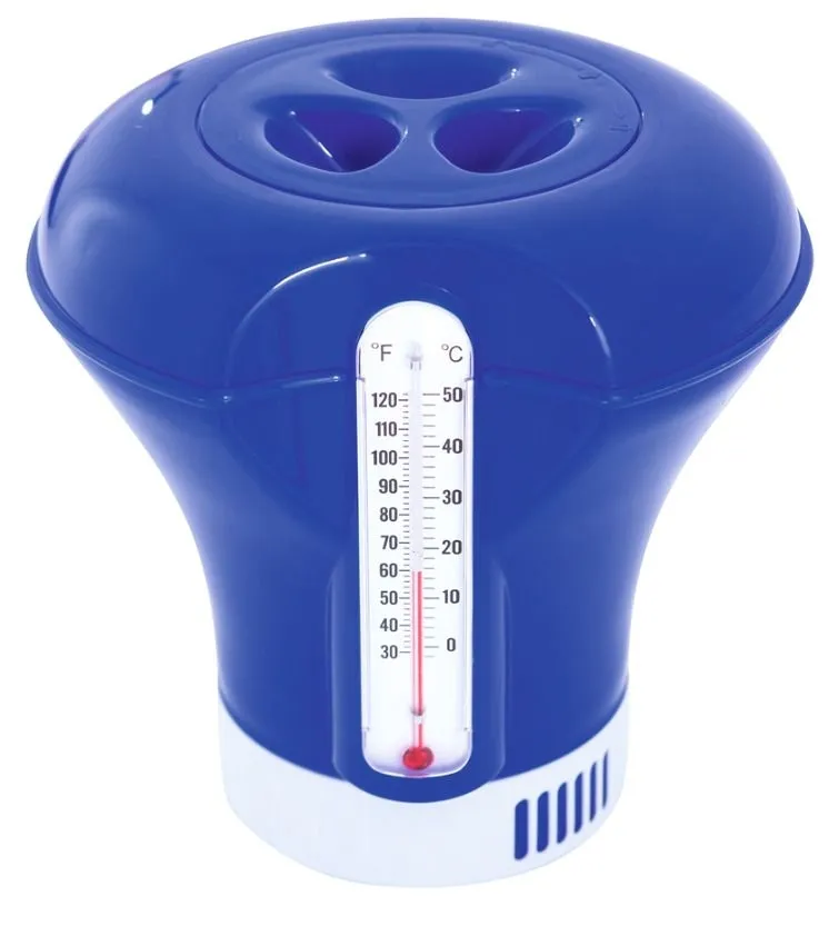 Dozownik chemii basenowej z termometrem, Bestway, 18,5 cm, niebieski