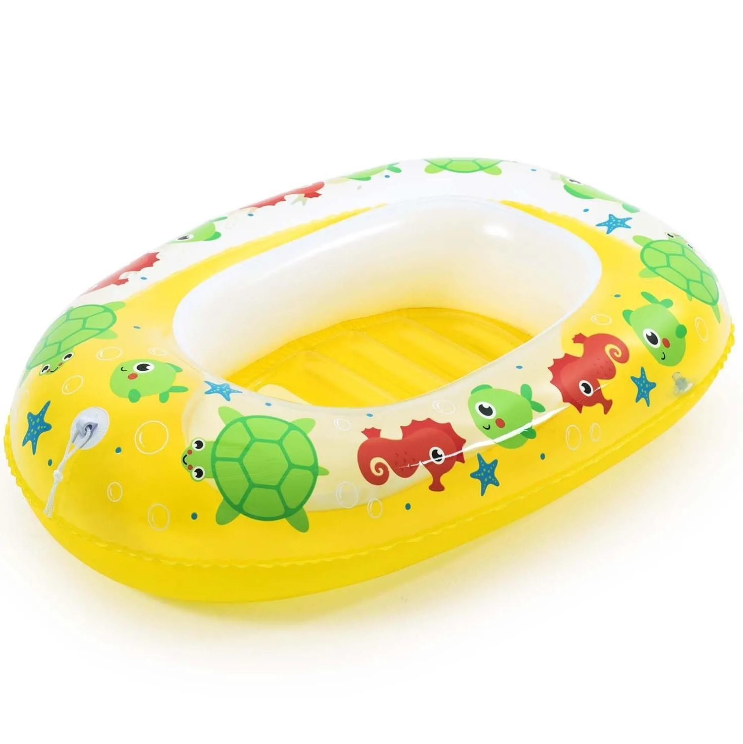 Ponton plażowy do pływania, Bestway, 102x69 cm, żółty