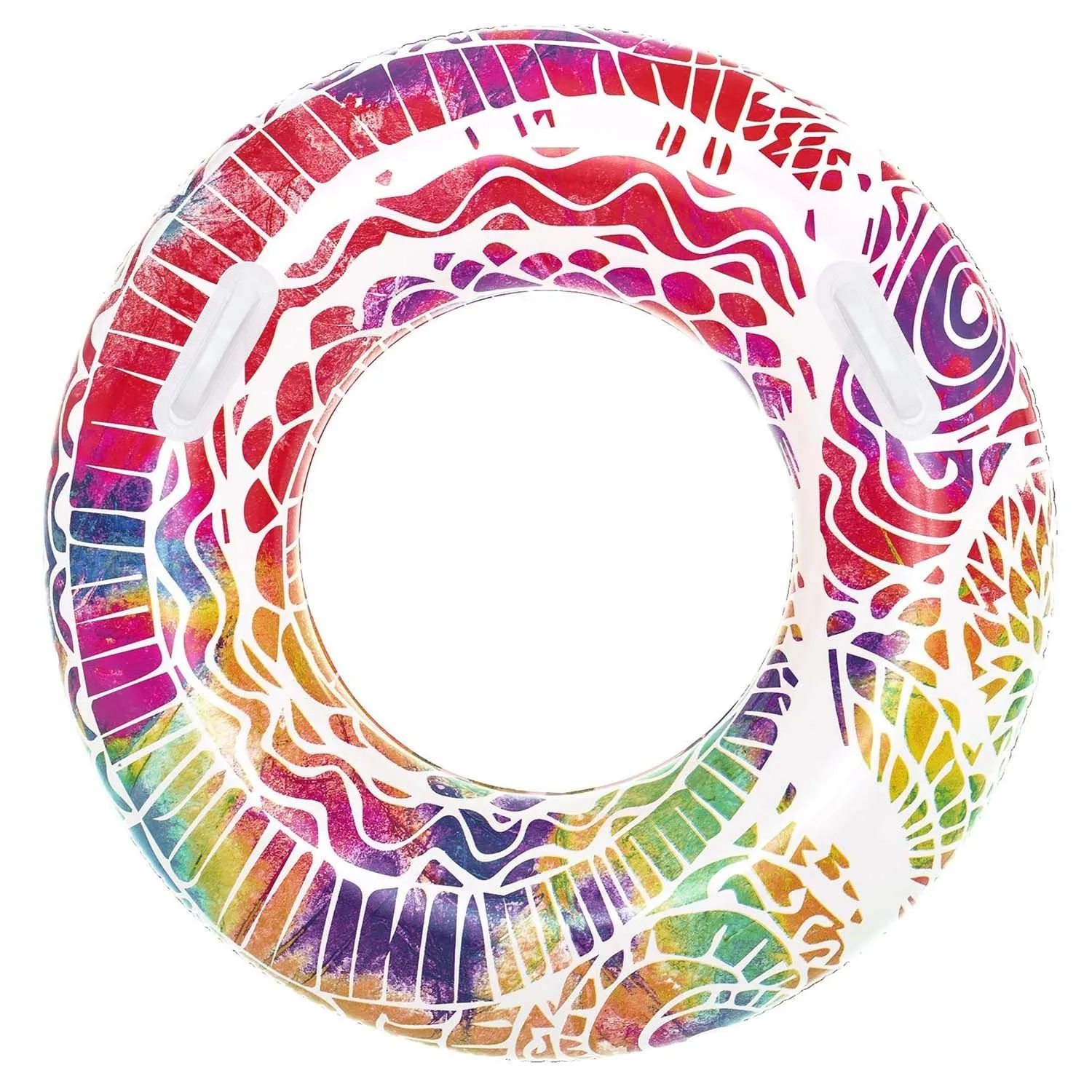 Kółko dla dzieci z uchwytami, dmuchane, Bestway, 91 cm, czerwony