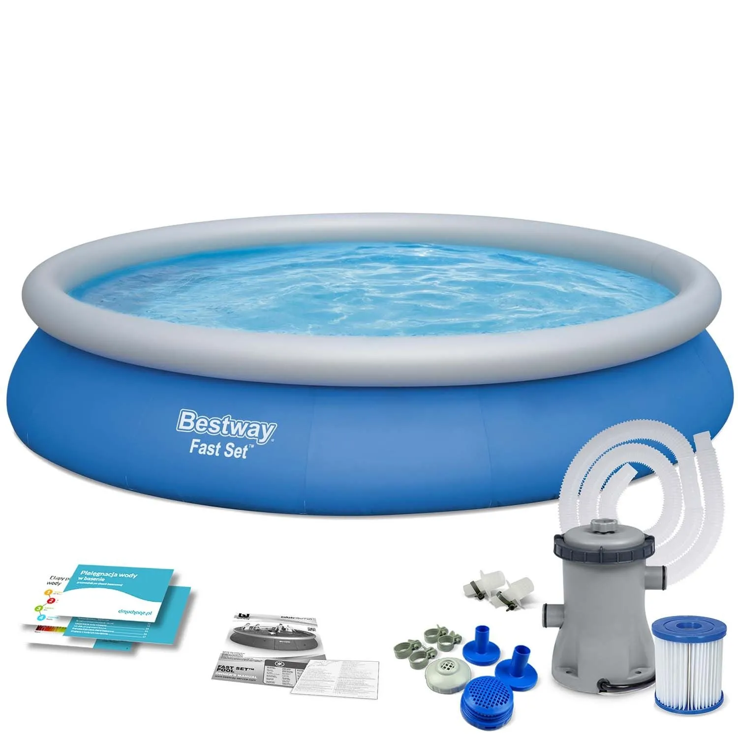 Basen ogrodowy rozporowy, 9w1, Bestway, 457x84 cm