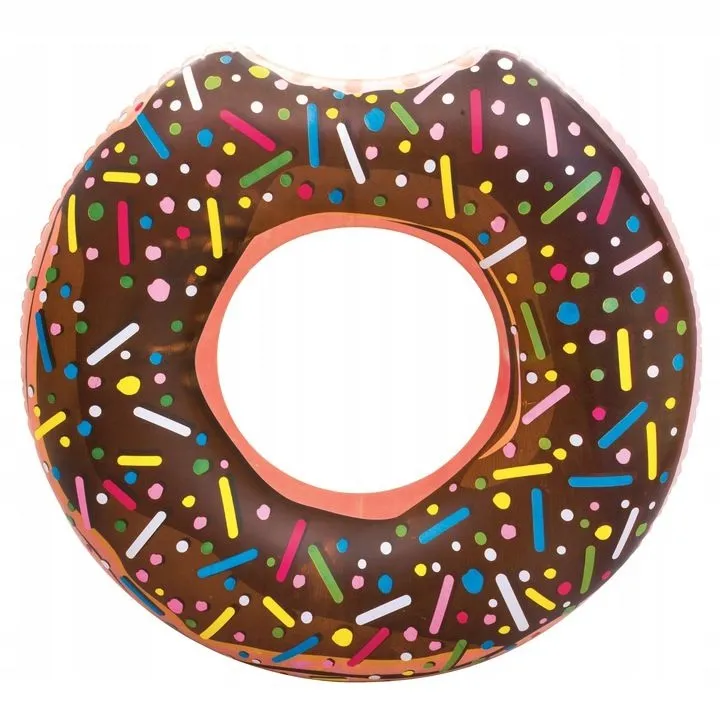 Koło do pływania, donut, Bestway, 107 cm, brązowy