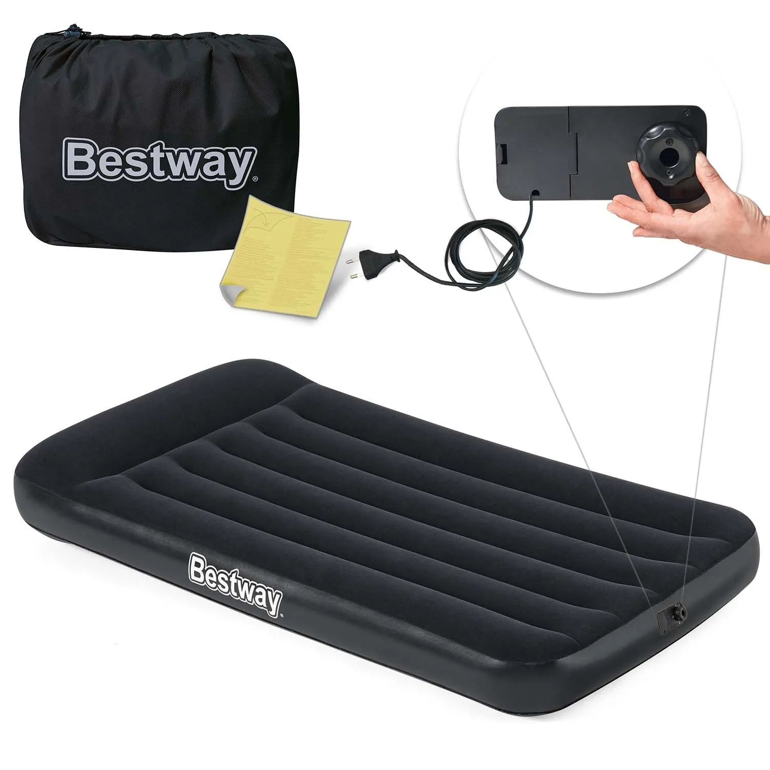 Materac welurowy, Bestway, 188x99x30 cm