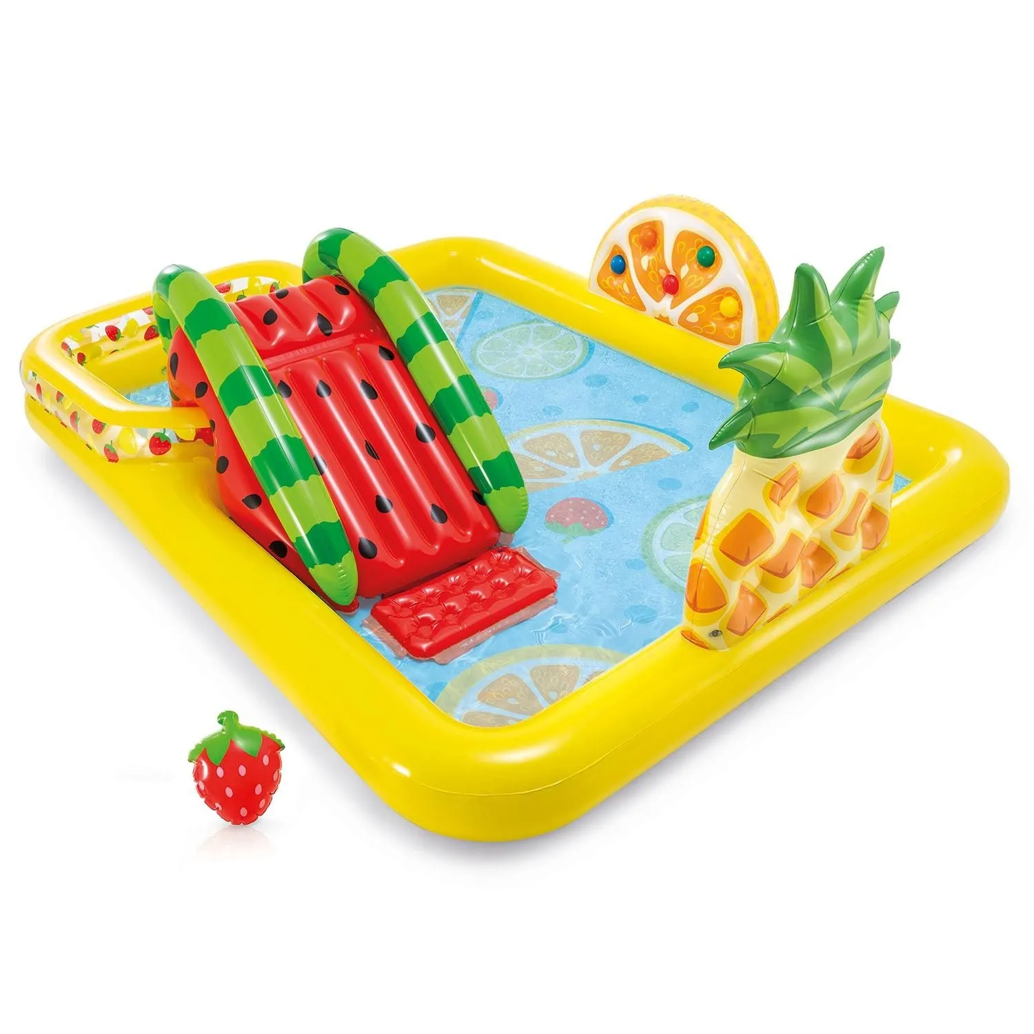 Wodny plac zabaw, owocowy, Intex, 244x191x91 cm