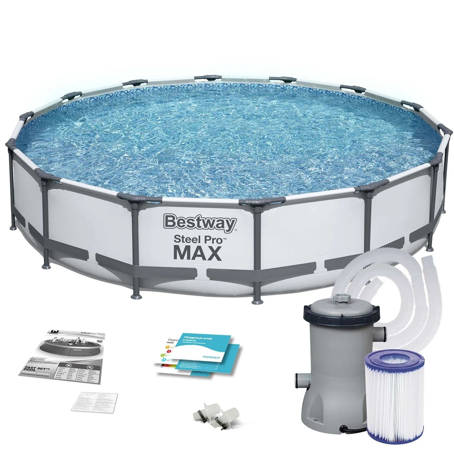 Basen ogrodowy stelażowy, zestaw 9w1, Bestway, 427x84 cm
