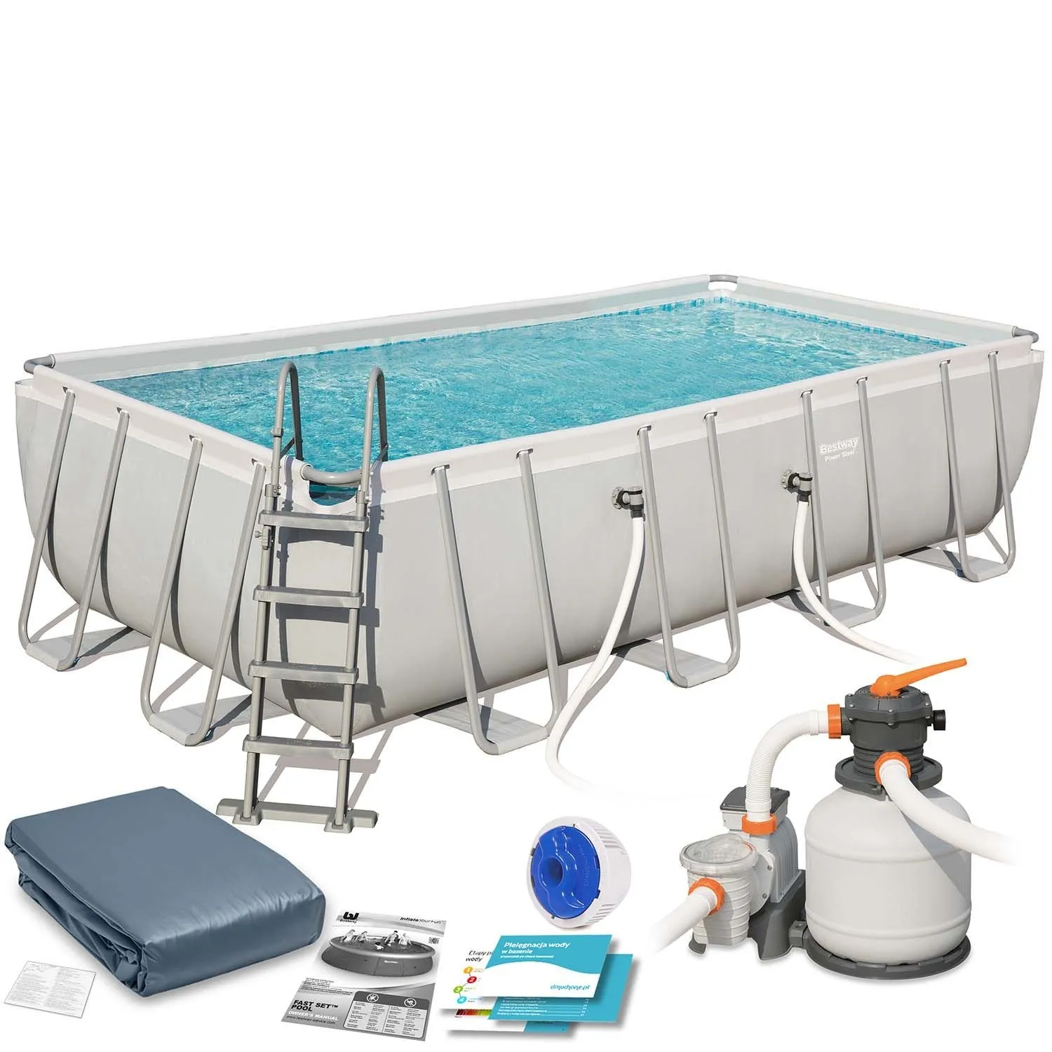 Basen ogrodowy stelażowy, 12w1, Bestway, 549x274x122 cm