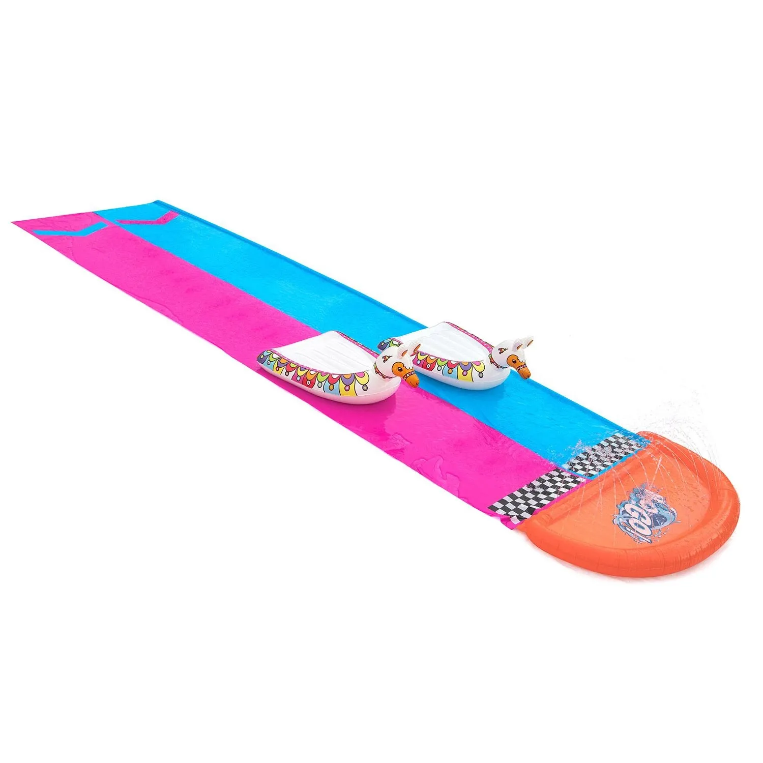 Ślizgawka wodna dwuosobowa, dmuchane lamy, Bestway, 488 cm