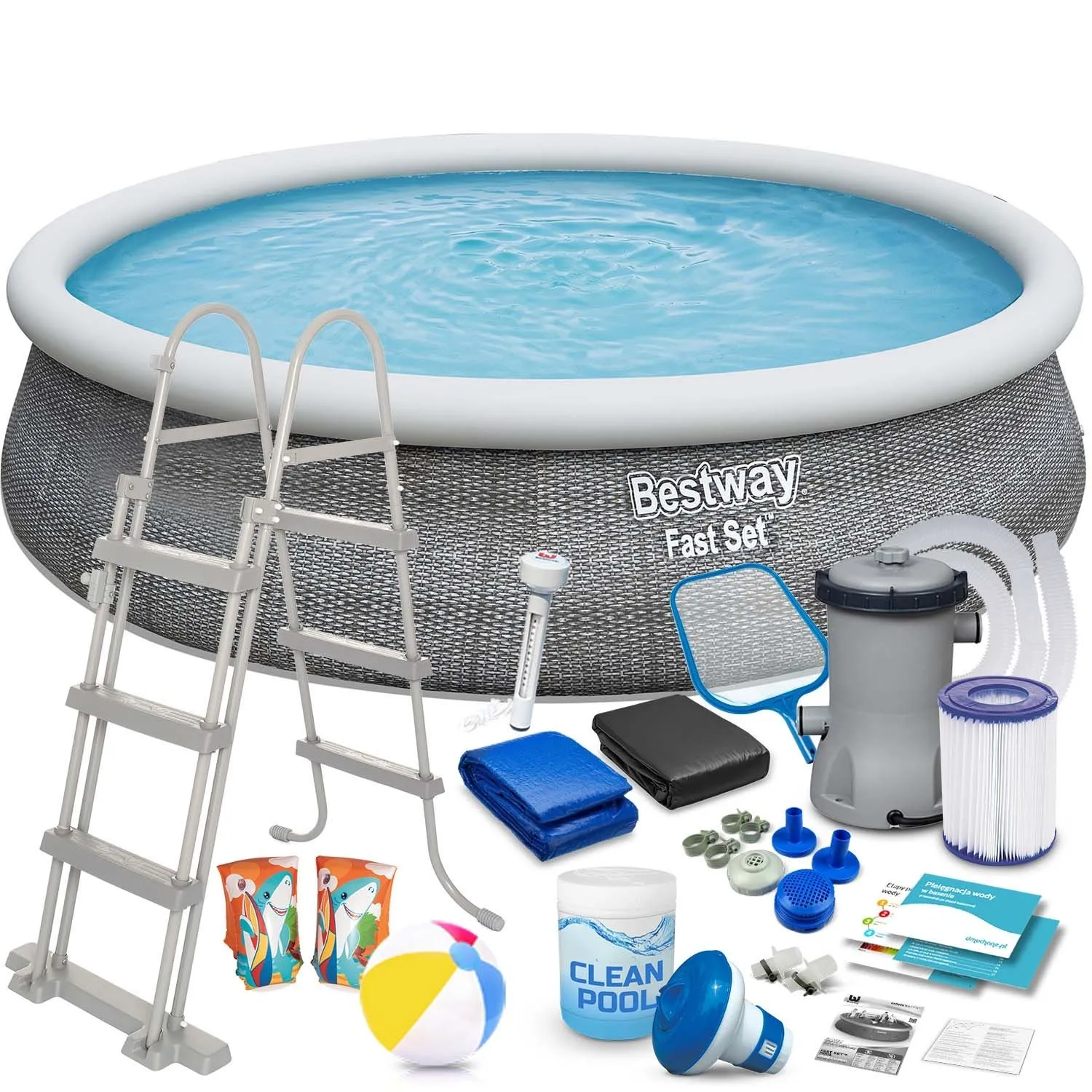 Basen ogrodowy rozporowy, 18w1, Bestway, 457x107 cm