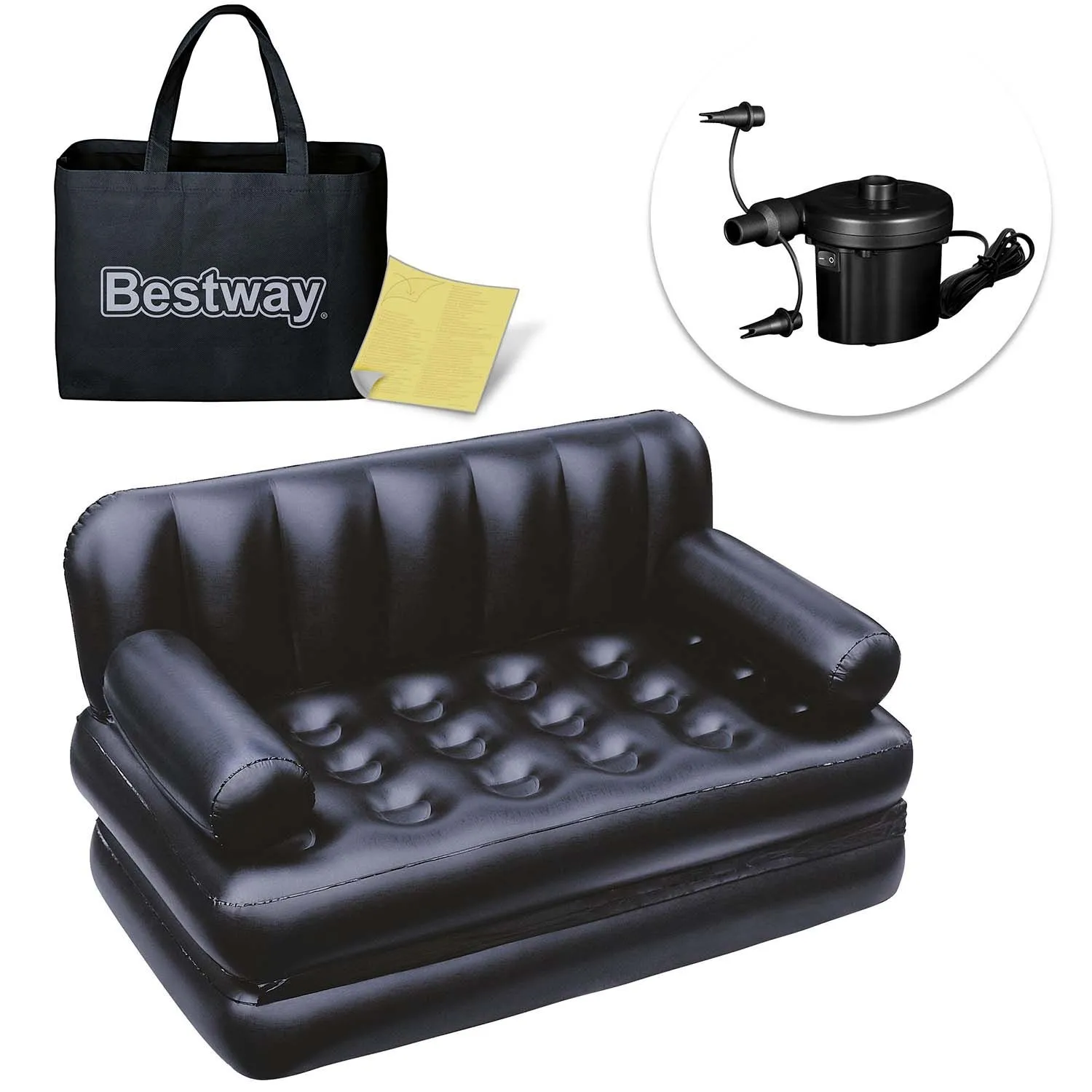 Materac dwuosobowy, sofa Bestway, 188x152x64 cm