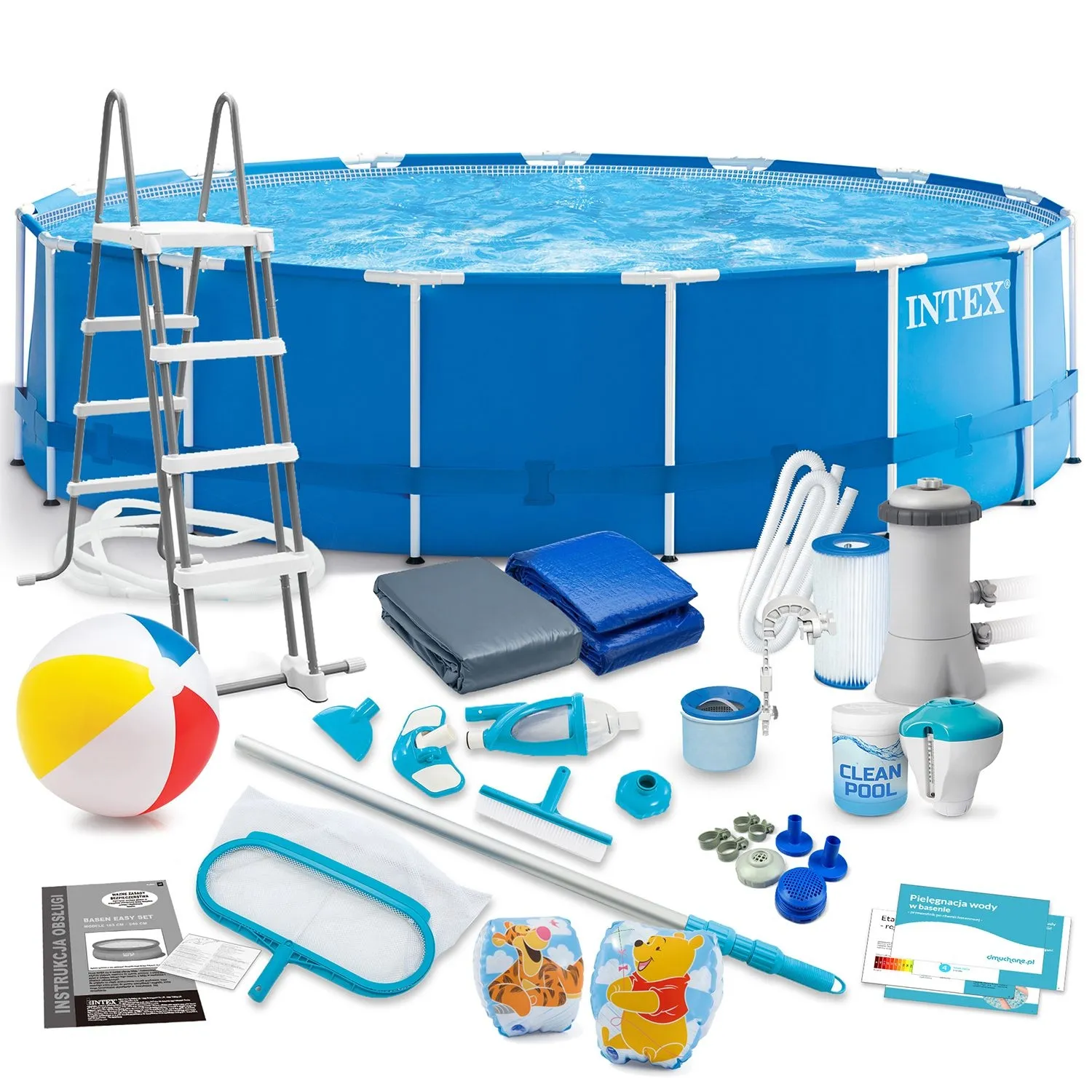 Basen ogrodowy stelażowy, 21w1, Intex, 457x122 cm