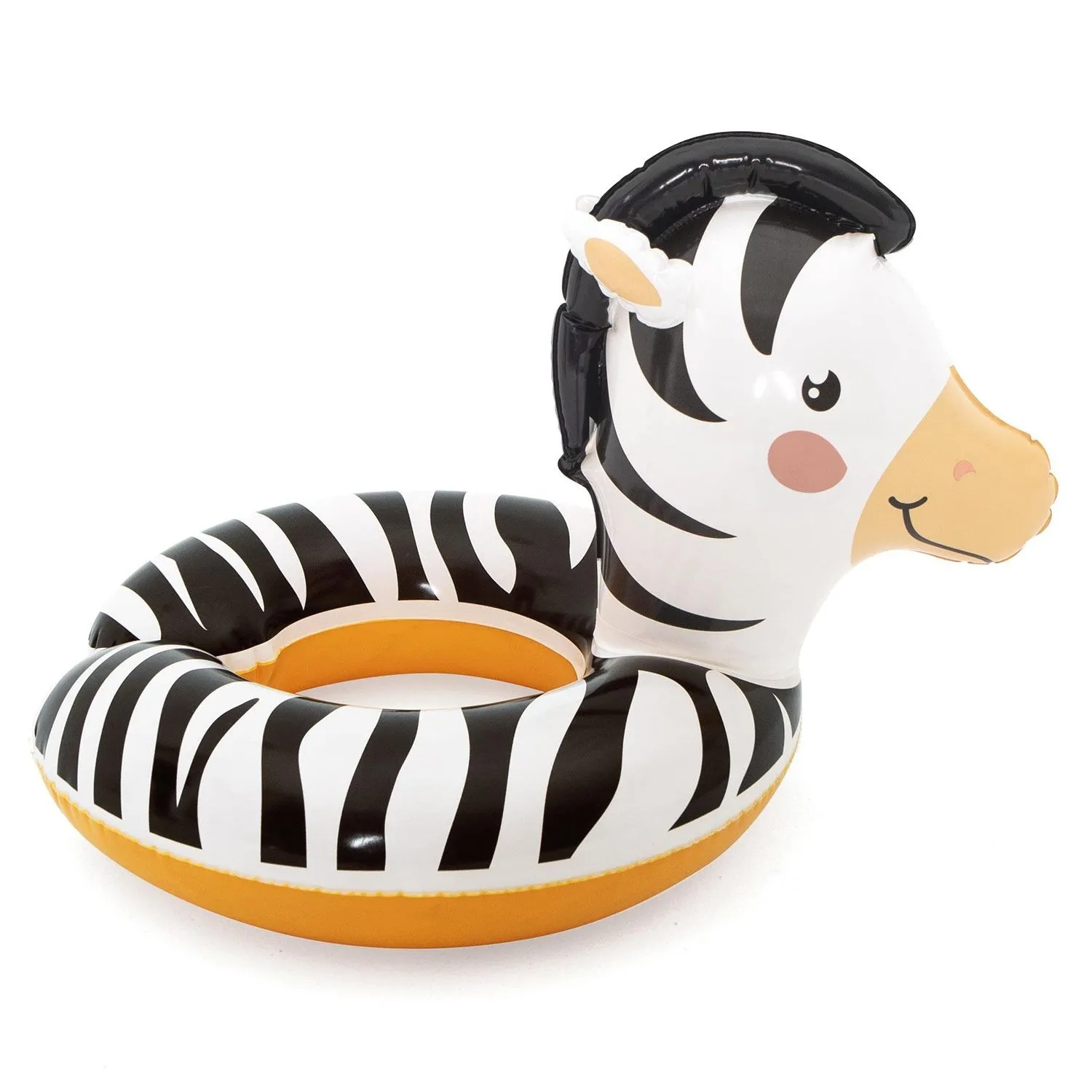 Koło do pływania dla dzieci, zebra, Bestway, 57x51 cm, biały, czarny