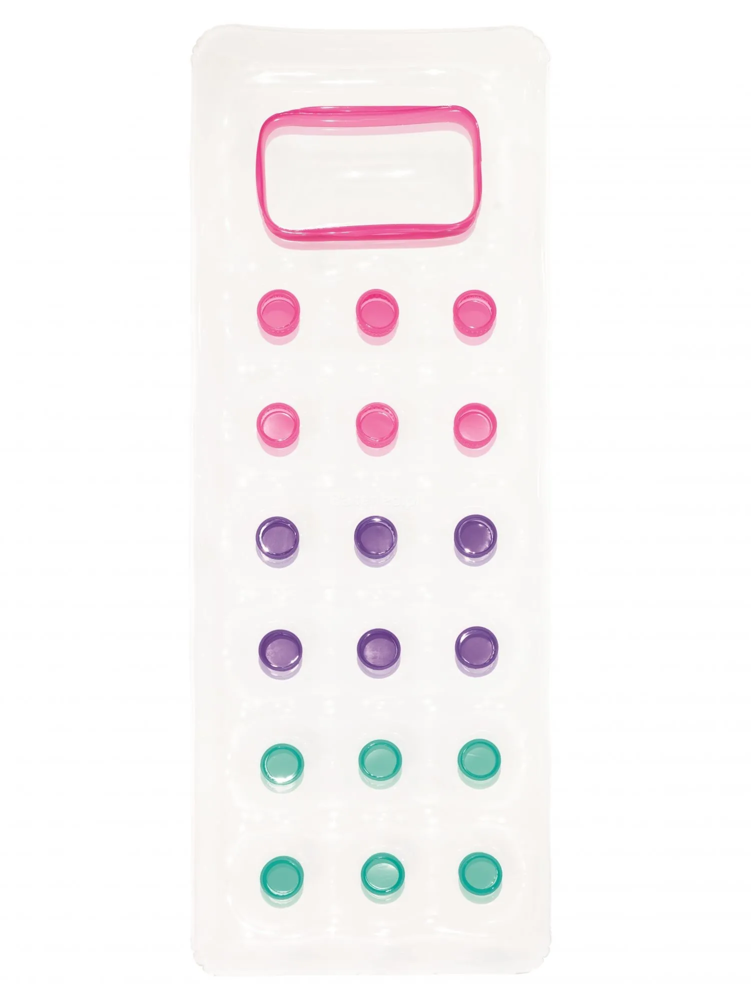 Materac plażowy z okienkiem, Bestway, 188x71 cm, przeźroczysty