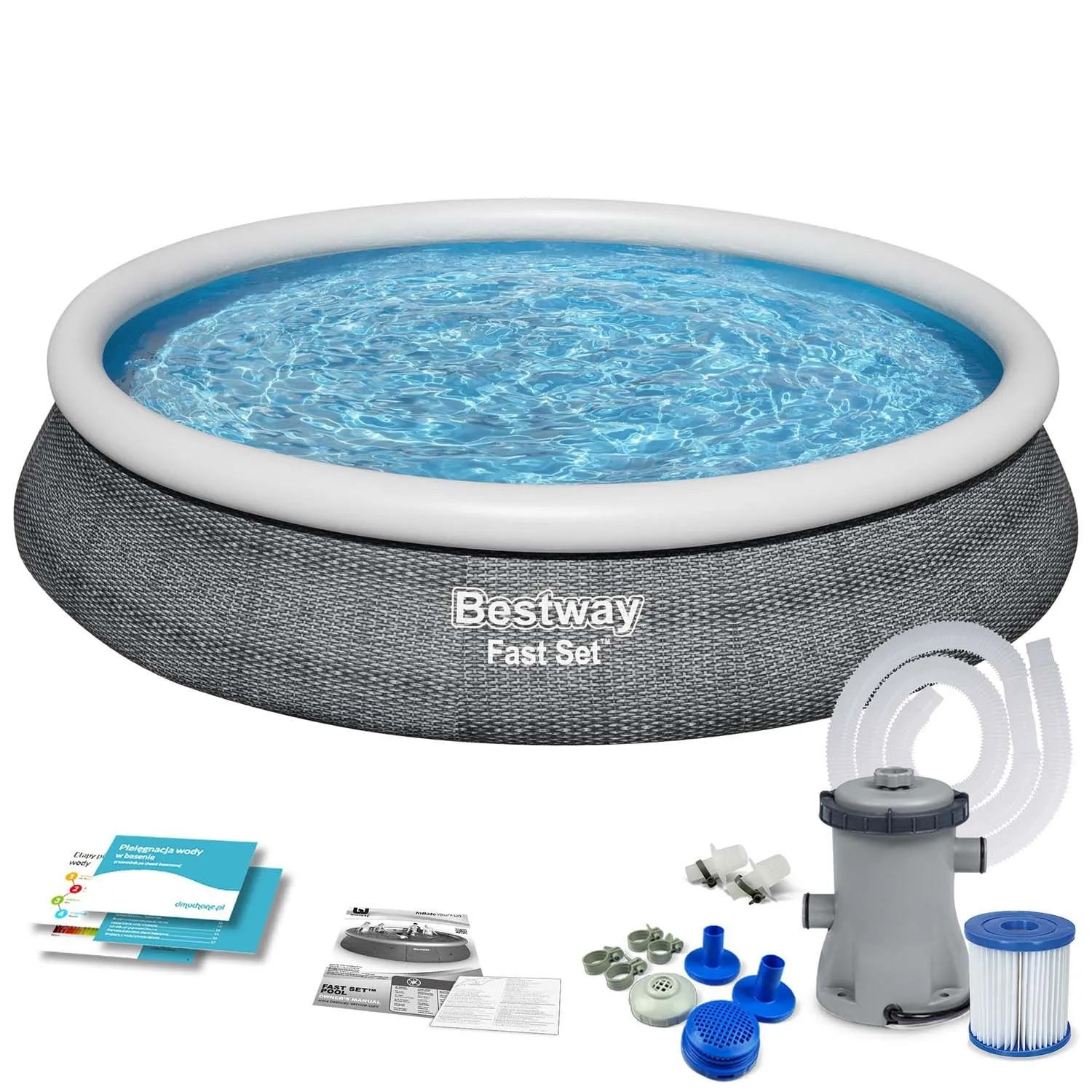 Basen ogrodowy rozporowy, 9w1, Bestway, 457x84 cm