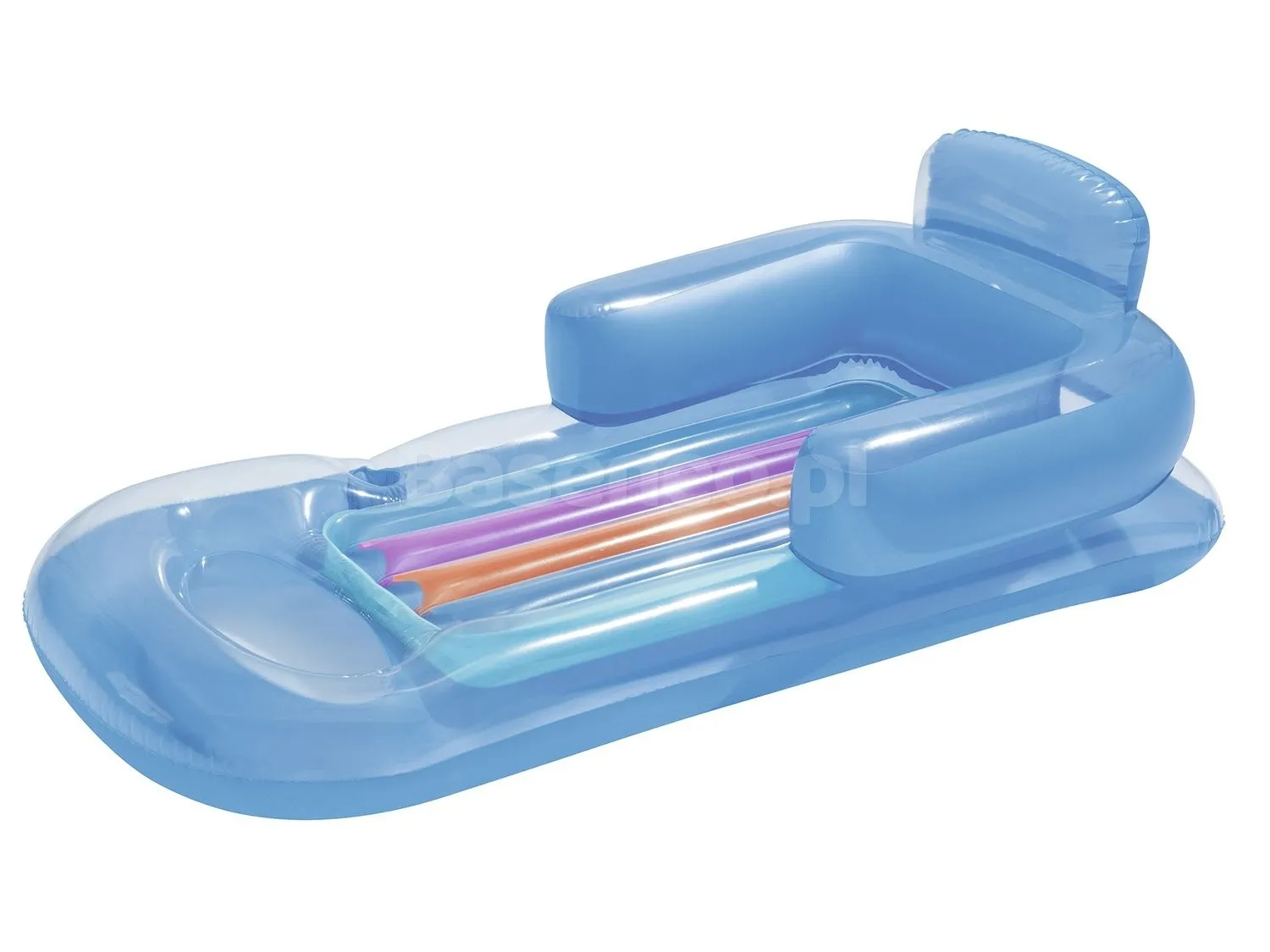 Dmuchany materac, fotel, leżak, Bestway, 157x89 cm, niebieski