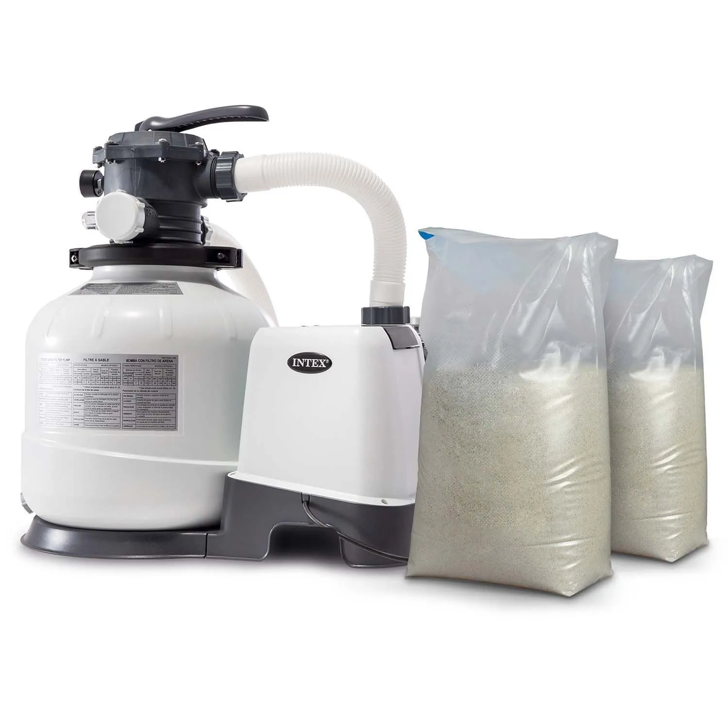 Pompa filtrująca piaskowa, 10500 l/h, Intex, + 50 kg piasku, 26648GS