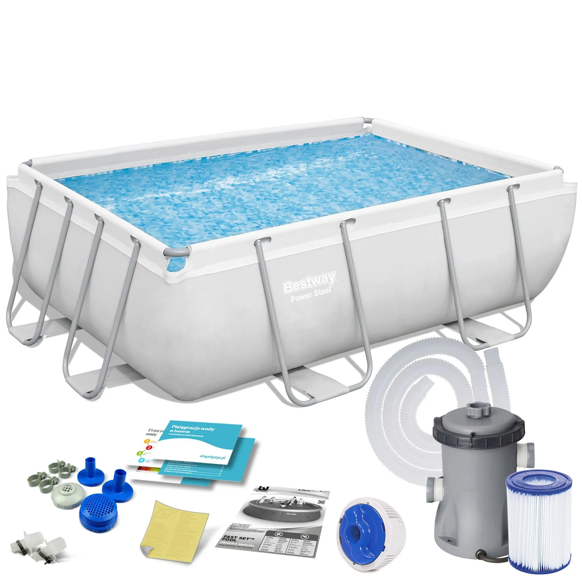 Basen ogrodowy stelażowy, 10w1, Bestway, 282x196x84 cm