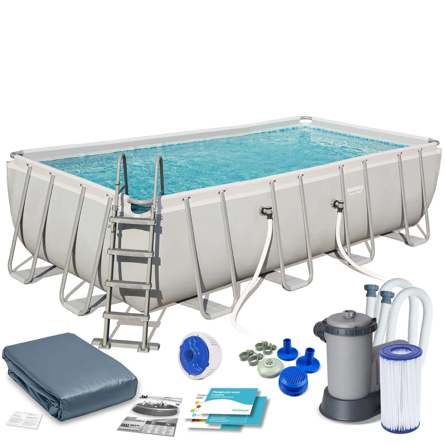 Basen ogrodowy stelażowy, 12w1, Bestway, 549x274x122 cm
