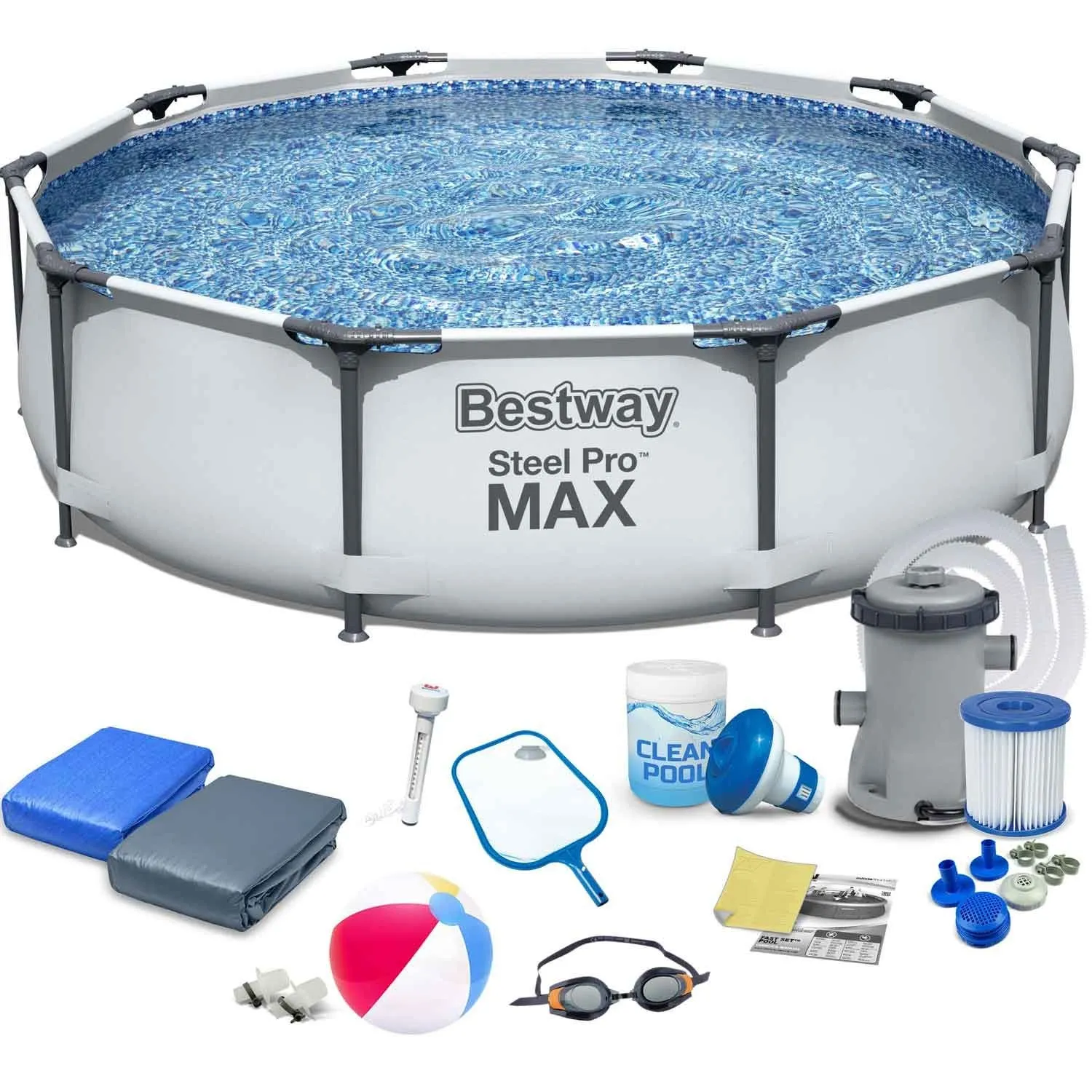 Basen ogrodowy stelażowy, 17w1, Bestway, 305x76 cm