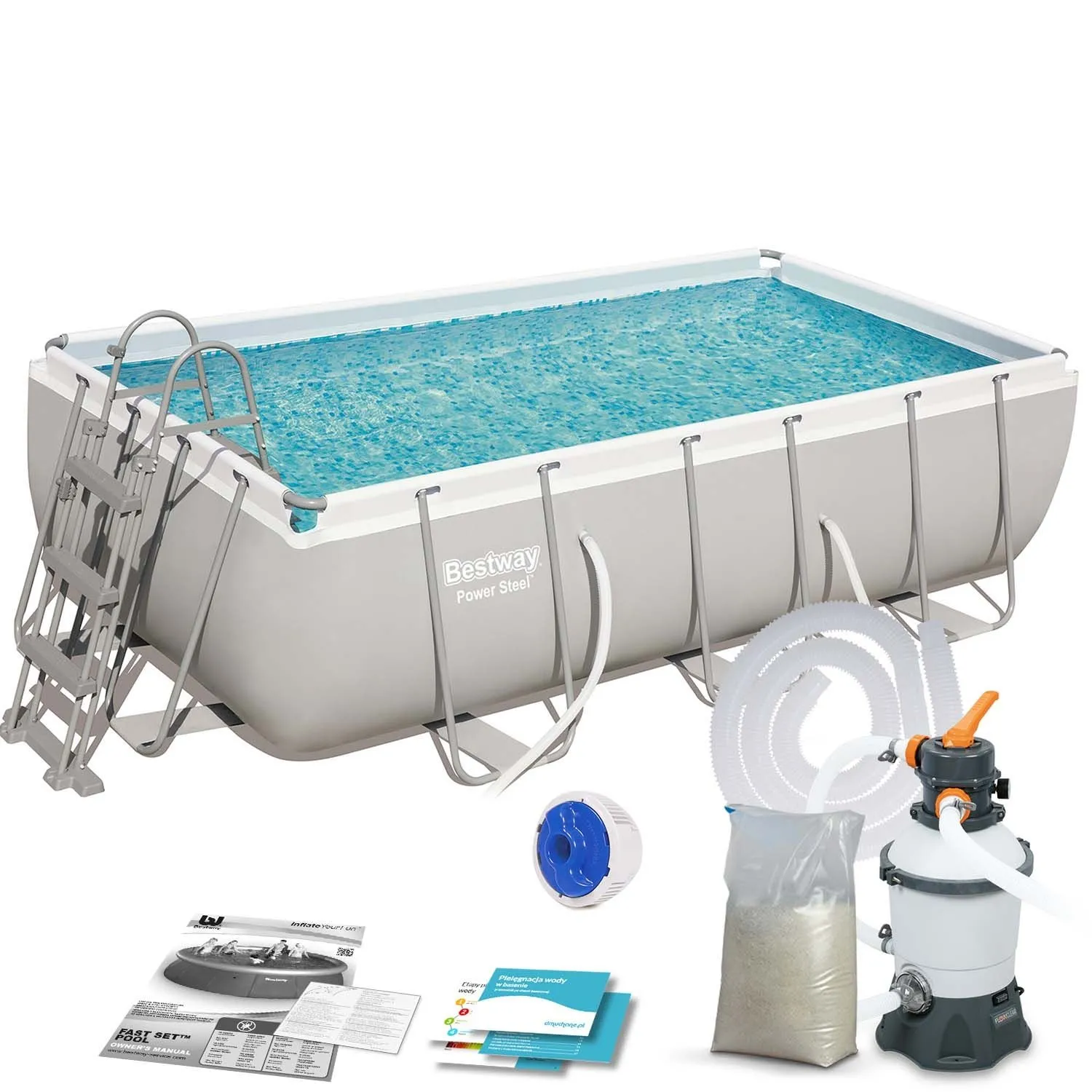 Basen ogrodowy stelażowy, 11w1, Bestway, 404x201x100 cm