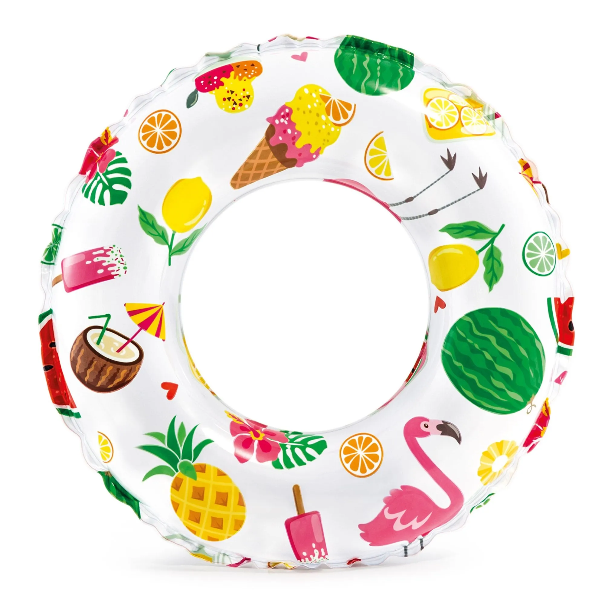 Kółko dmuchane do pływania, smakołyki, Intex, 61 cm