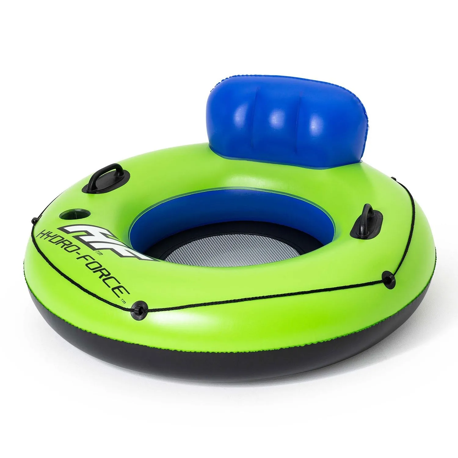 Duże dmuchane koło z oparciem, Bestway, 119 cm, zielony