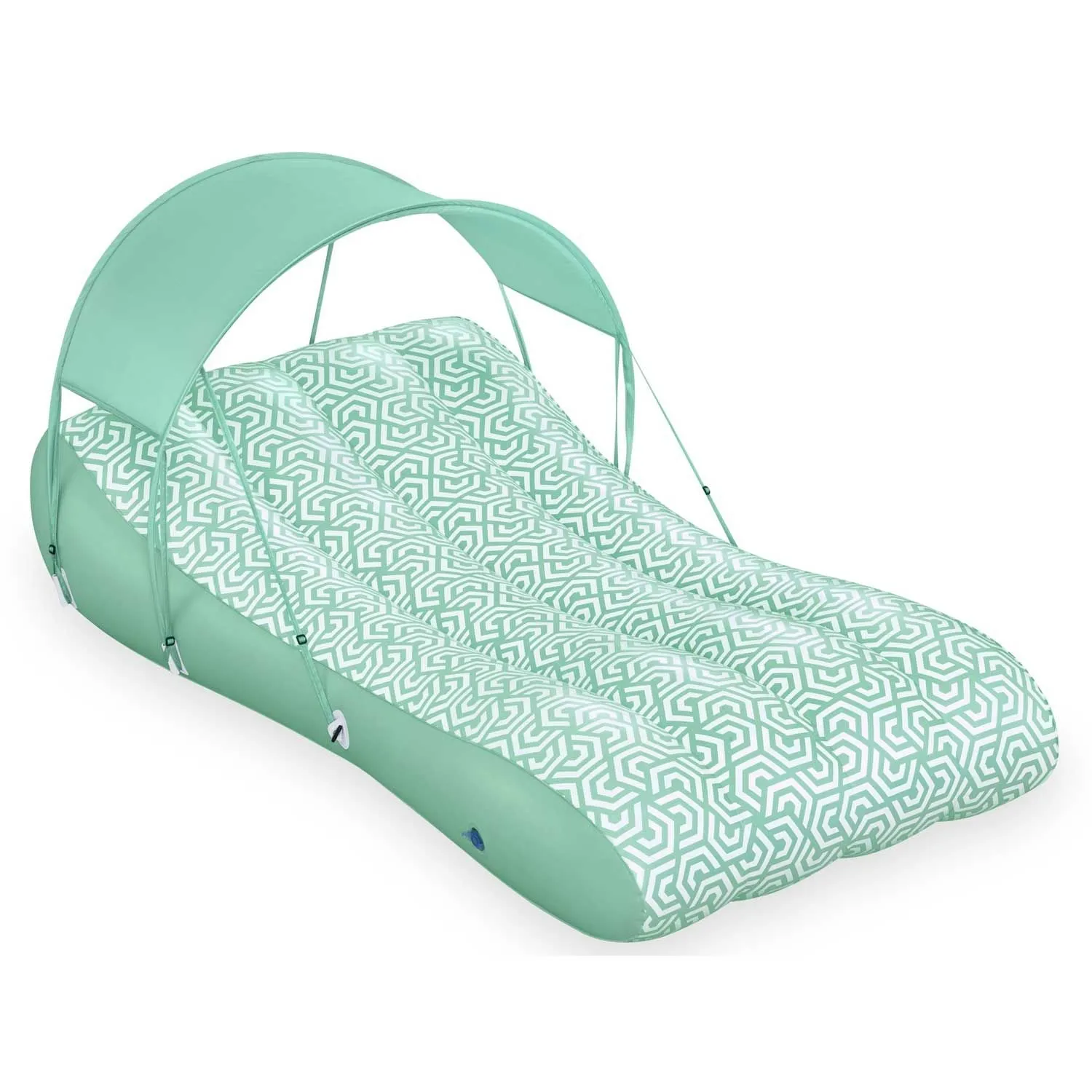 Materac do pływania z daszkiem, Bestway, 178x102 cm, zielony