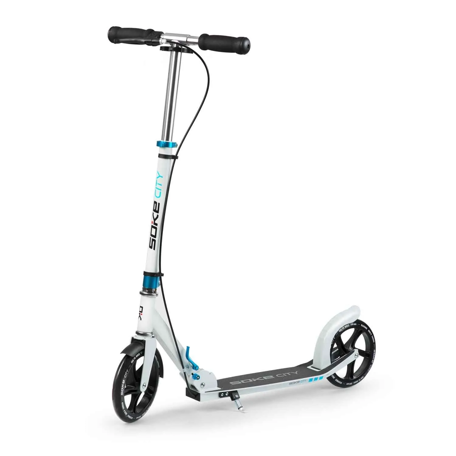 Hulajnoga dwukołowa, Soke City, biało-niebieska